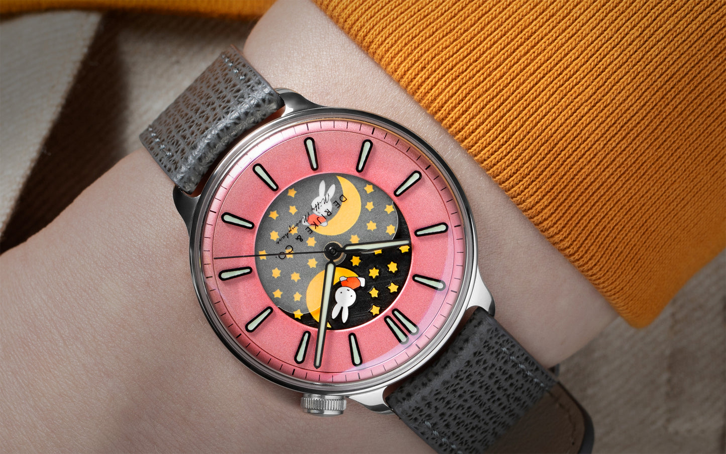 REVOLUTION x De Rijke & Co. Miffy Double Moonphase “Black & Pink”