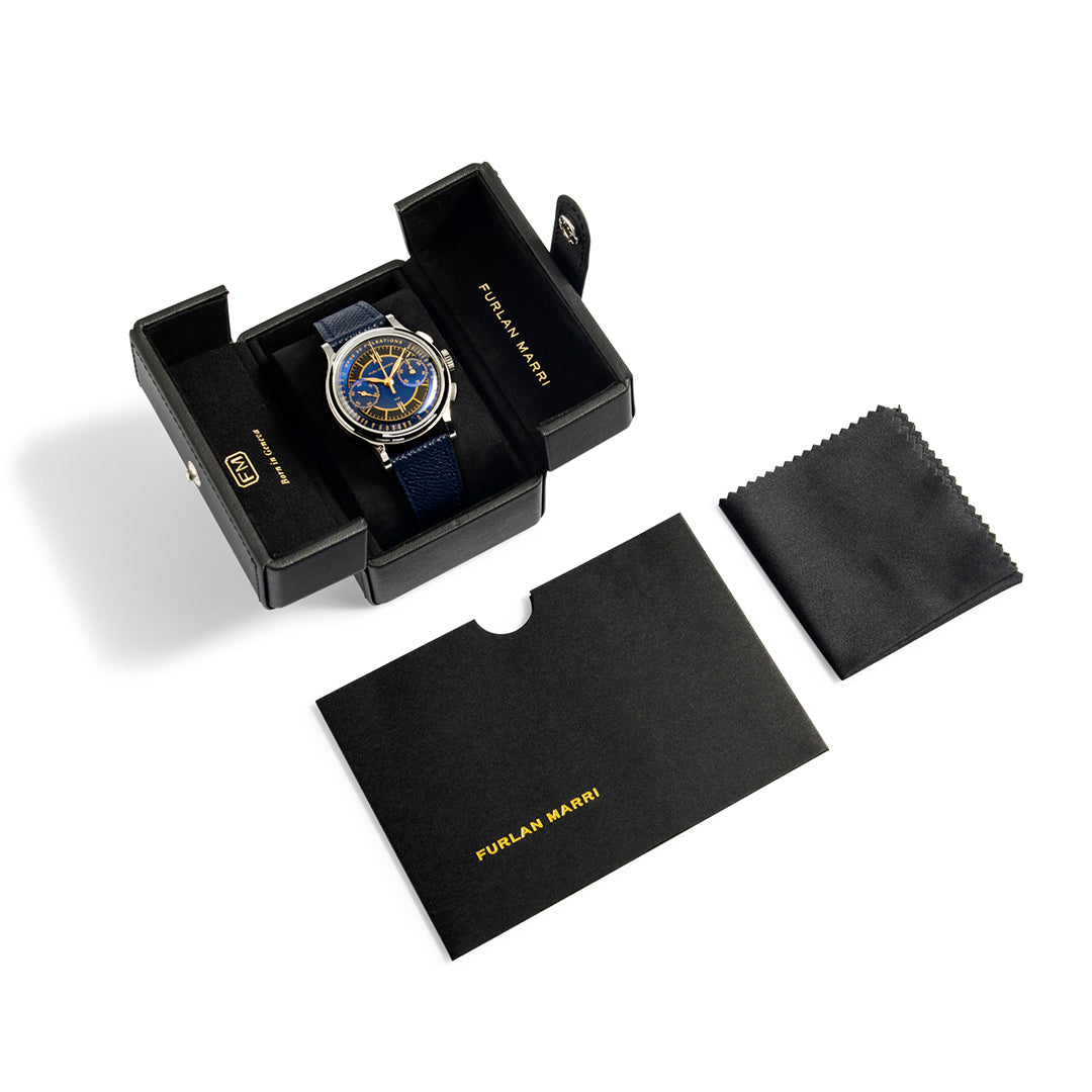 Furlan Marri x Auro x Revo - Flyback Chronographs 3199-A ‘Honey Blue Flyback’