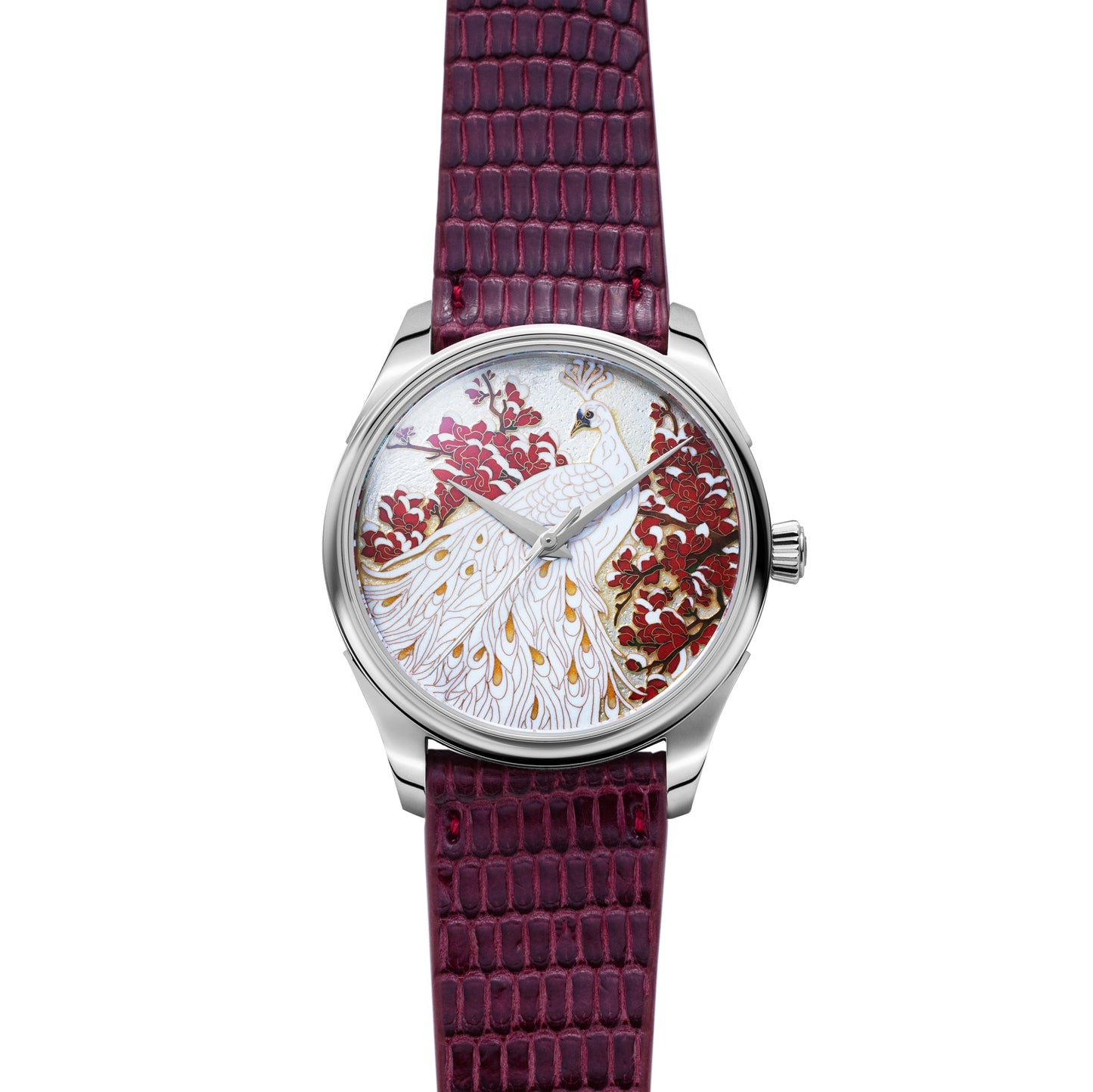 Celadon Cloisonné Enamel Imperial Four Nobles 'Winter / Plum Blossom (梅)'