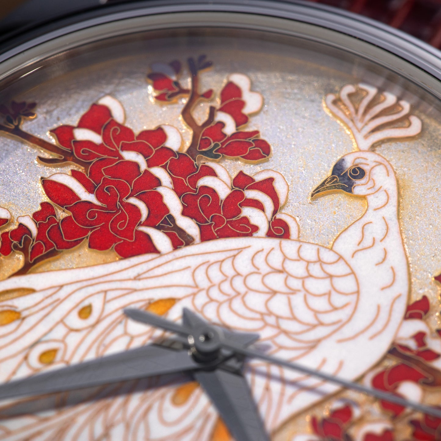 Celadon Cloisonné Enamel Imperial Four Nobles 'Winter / Plum Blossom (梅)'