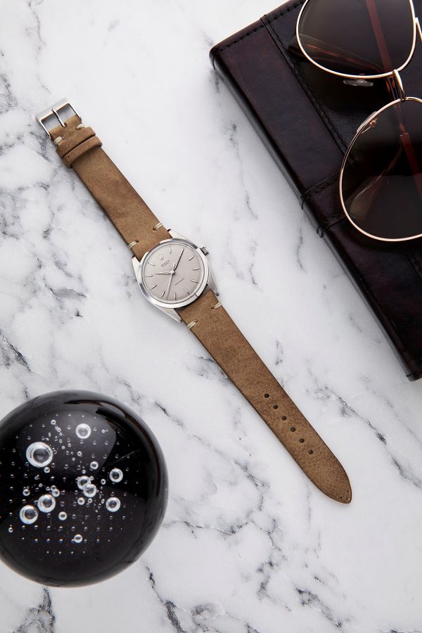 Leather watch strap, rustic ranch