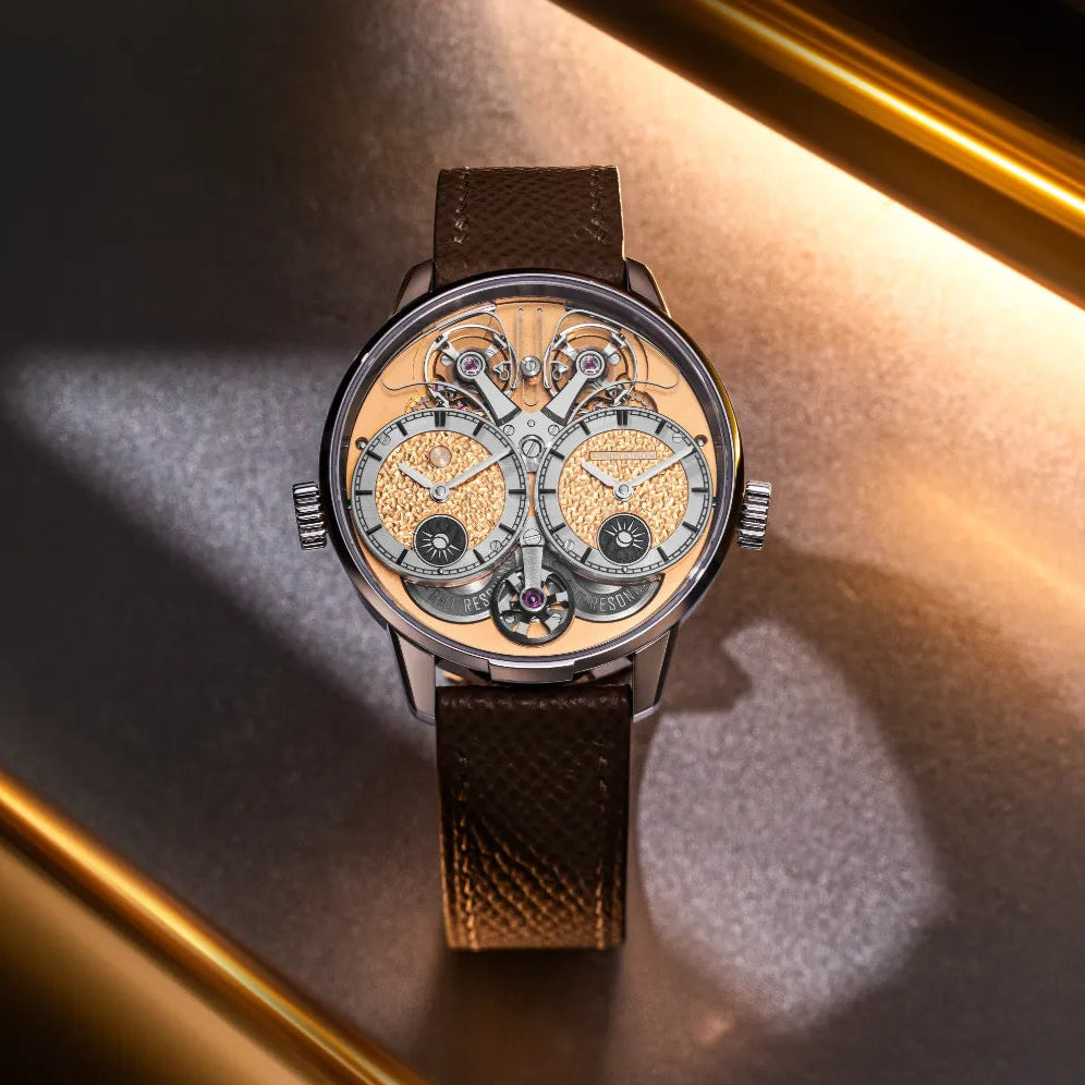 Armin Strom × Revolution Dual Time GMT Resonance “Tremblage”