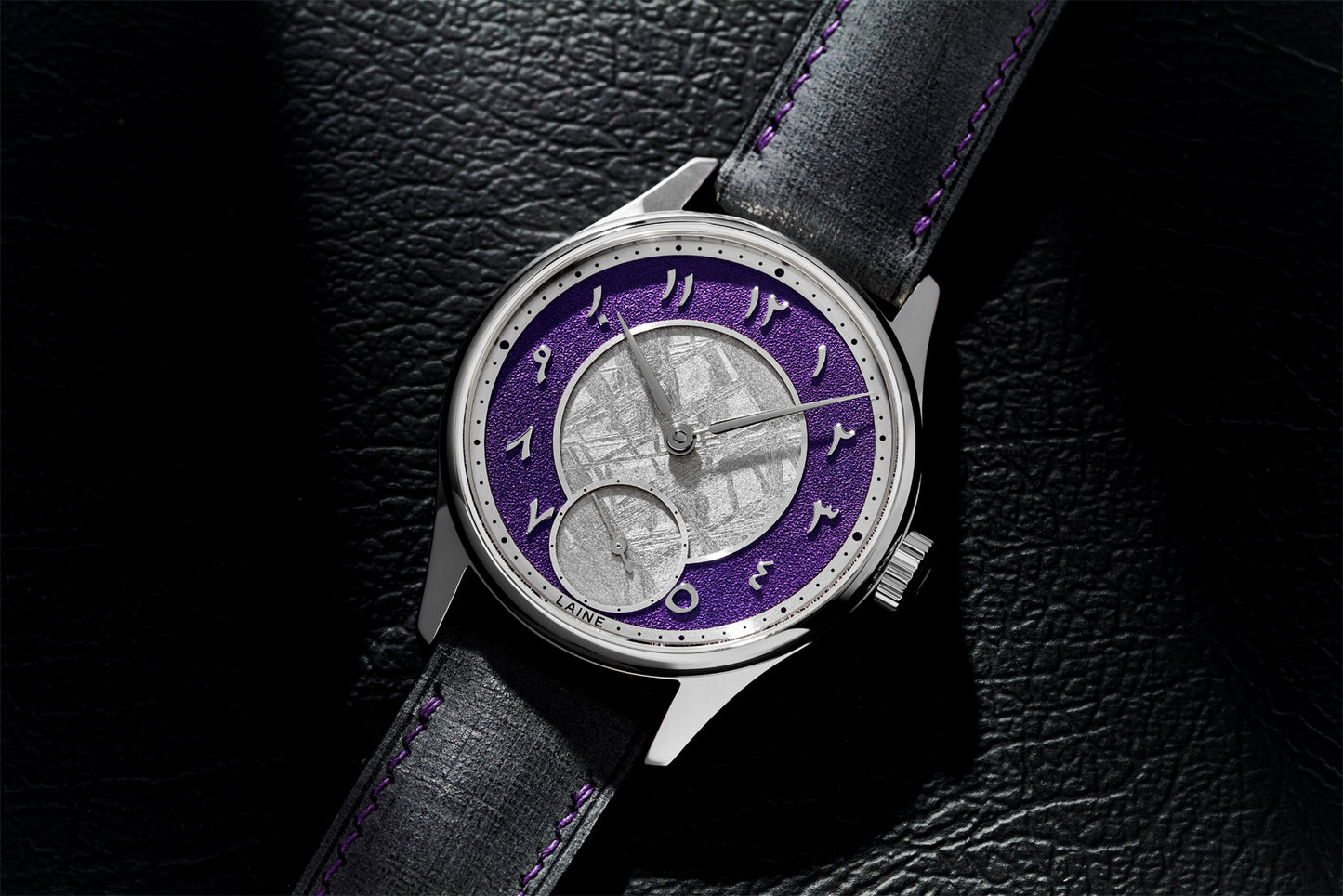 Laine x Revolution Purple Dial Frosted with Meteorite Center "One Love" (Hindu)