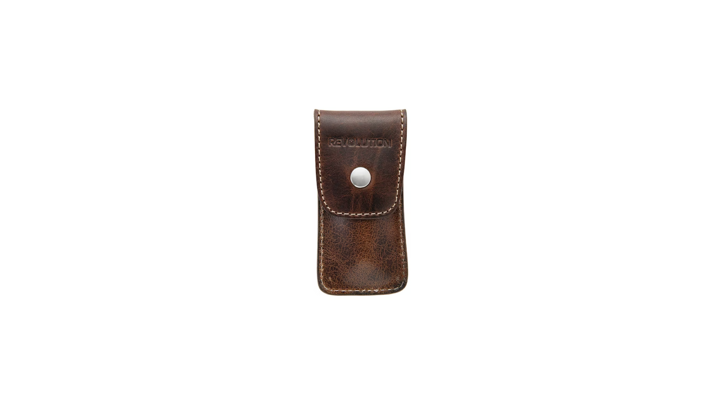 Revolution Stainless Steel Tool with Leather Pouch