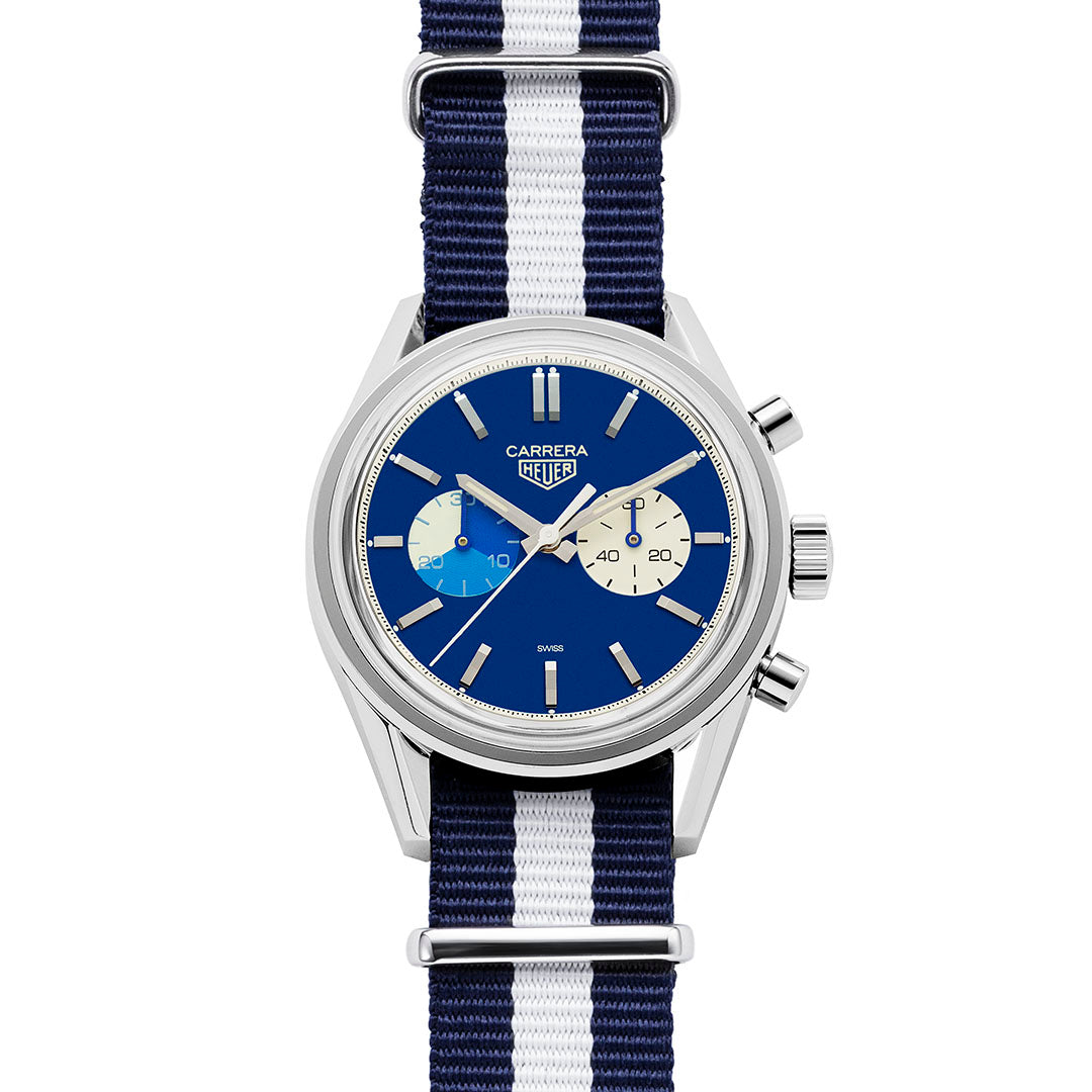 Carrera Chronograph “Blue Dreamer”, TAG Heuer x The Rake & Revolution