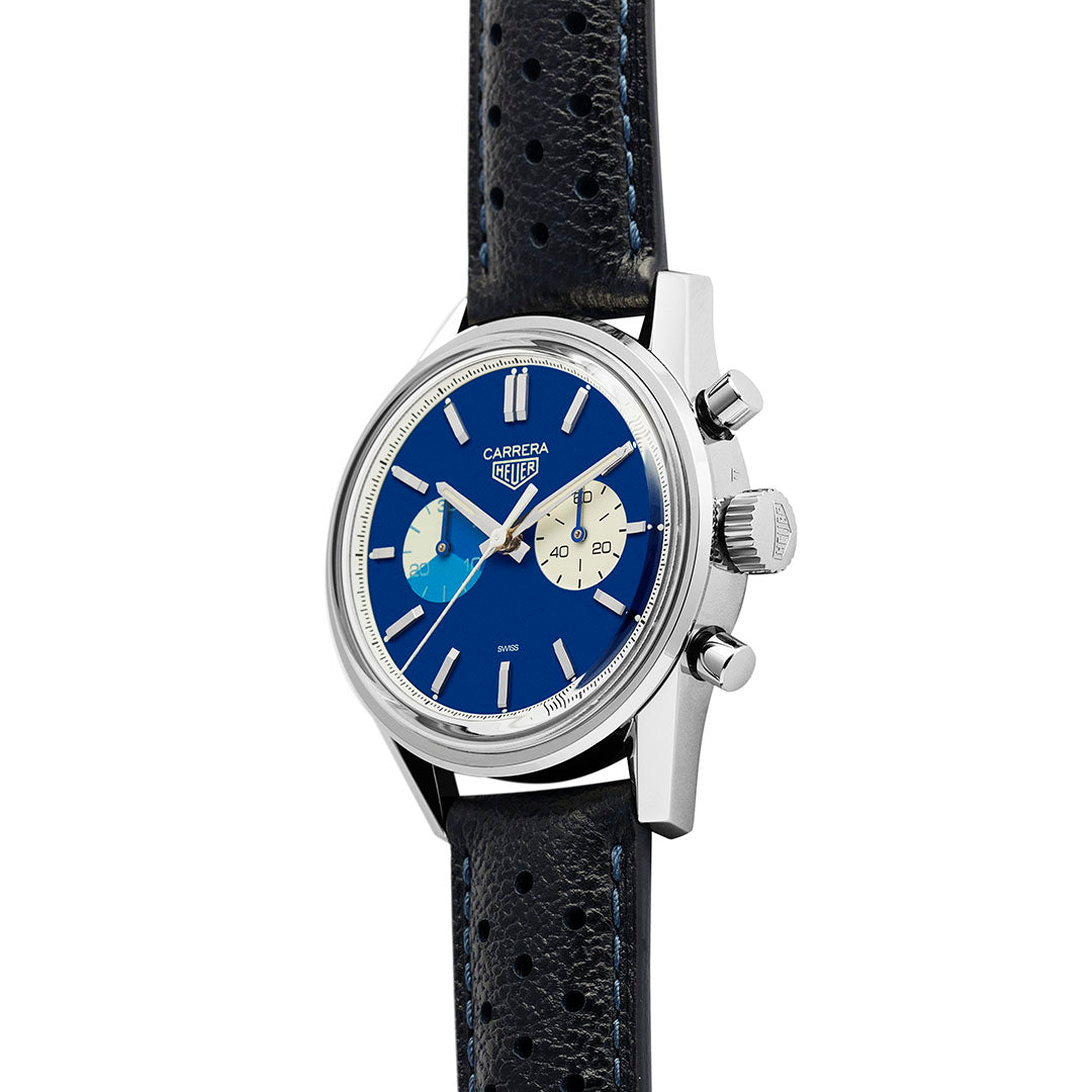 Carrera Chronograph “Blue Dreamer”, TAG Heuer x The Rake & Revolution