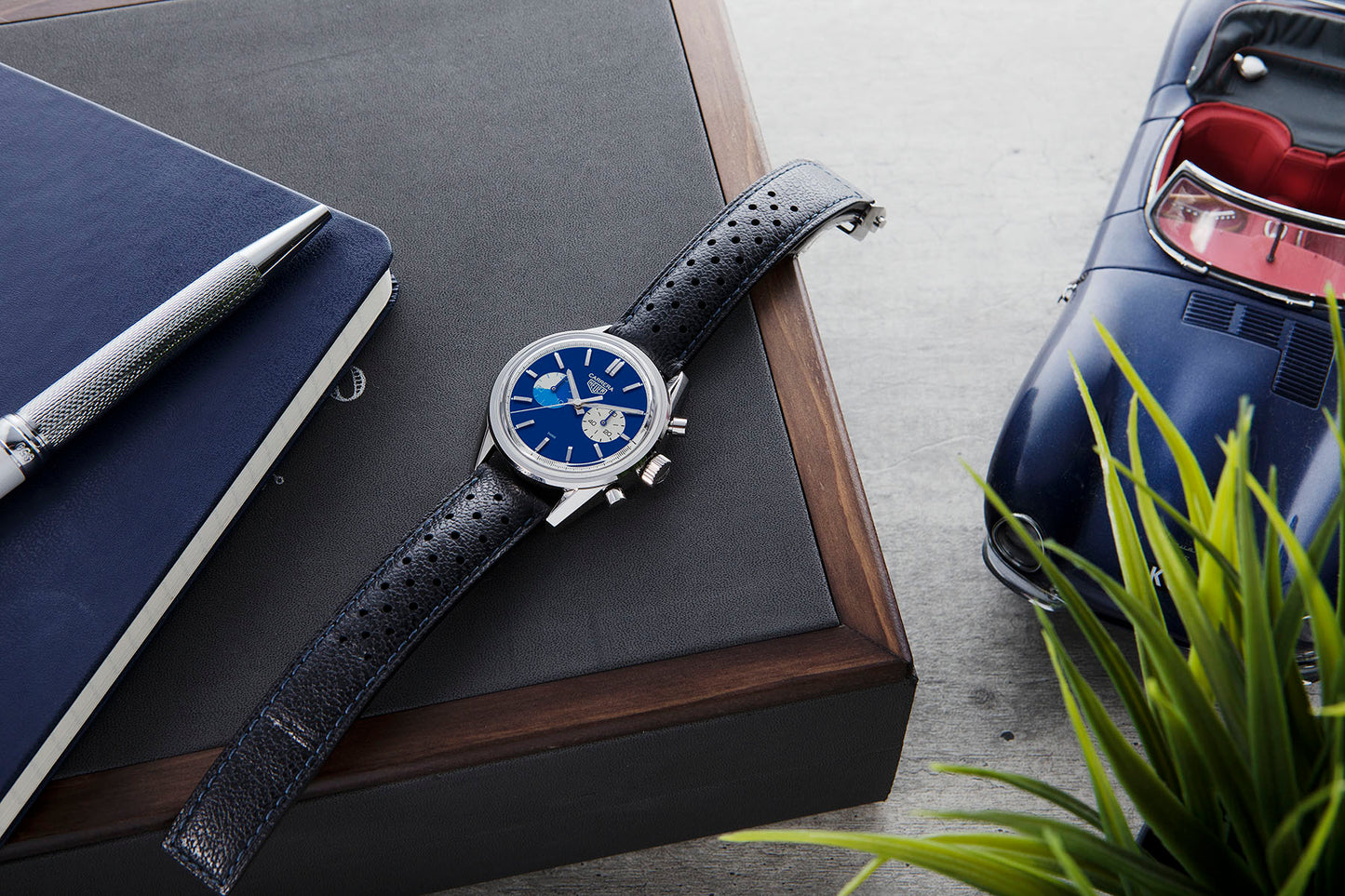 Carrera Chronograph “Blue Dreamer”, TAG Heuer x The Rake & Revolution