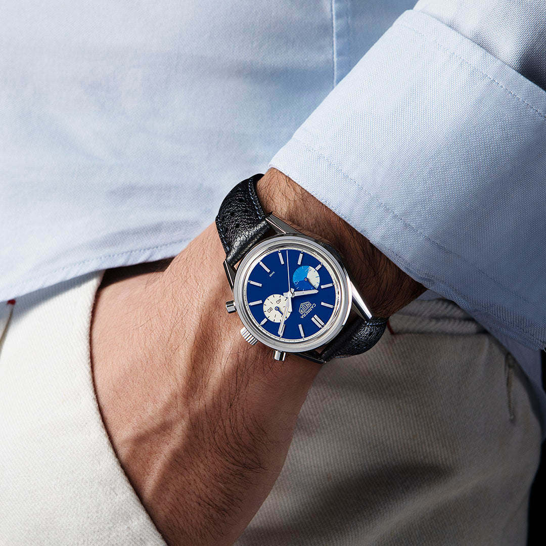 Carrera Chronograph “Blue Dreamer”, TAG Heuer x The Rake & Revolution