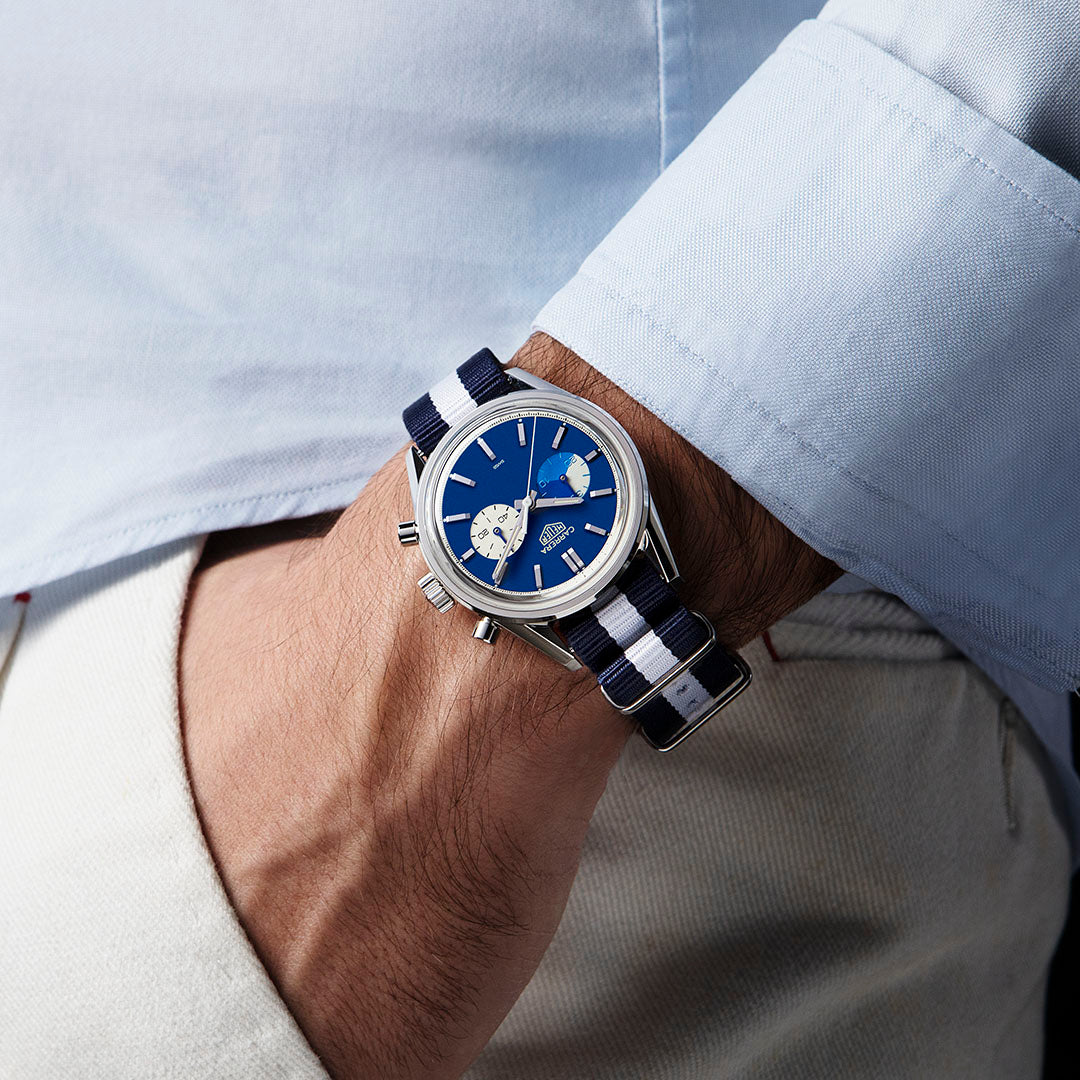 Carrera Chronograph “Blue Dreamer”, TAG Heuer x The Rake & Revolution