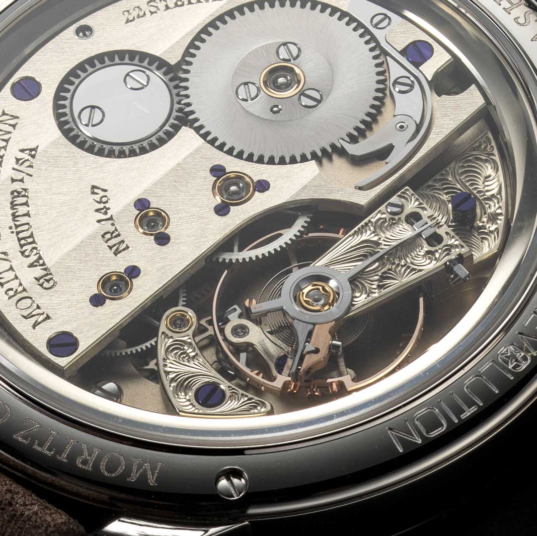 Moritz Grossmann Benu 37 Steel with Grand Feu Enamel Dial for Revolution & The Rake