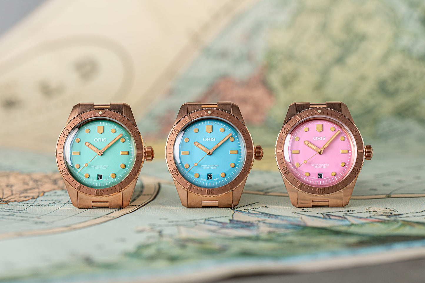 Oris Divers Sixty-Five ‘Cotton Candy’ - Lipstick Pink