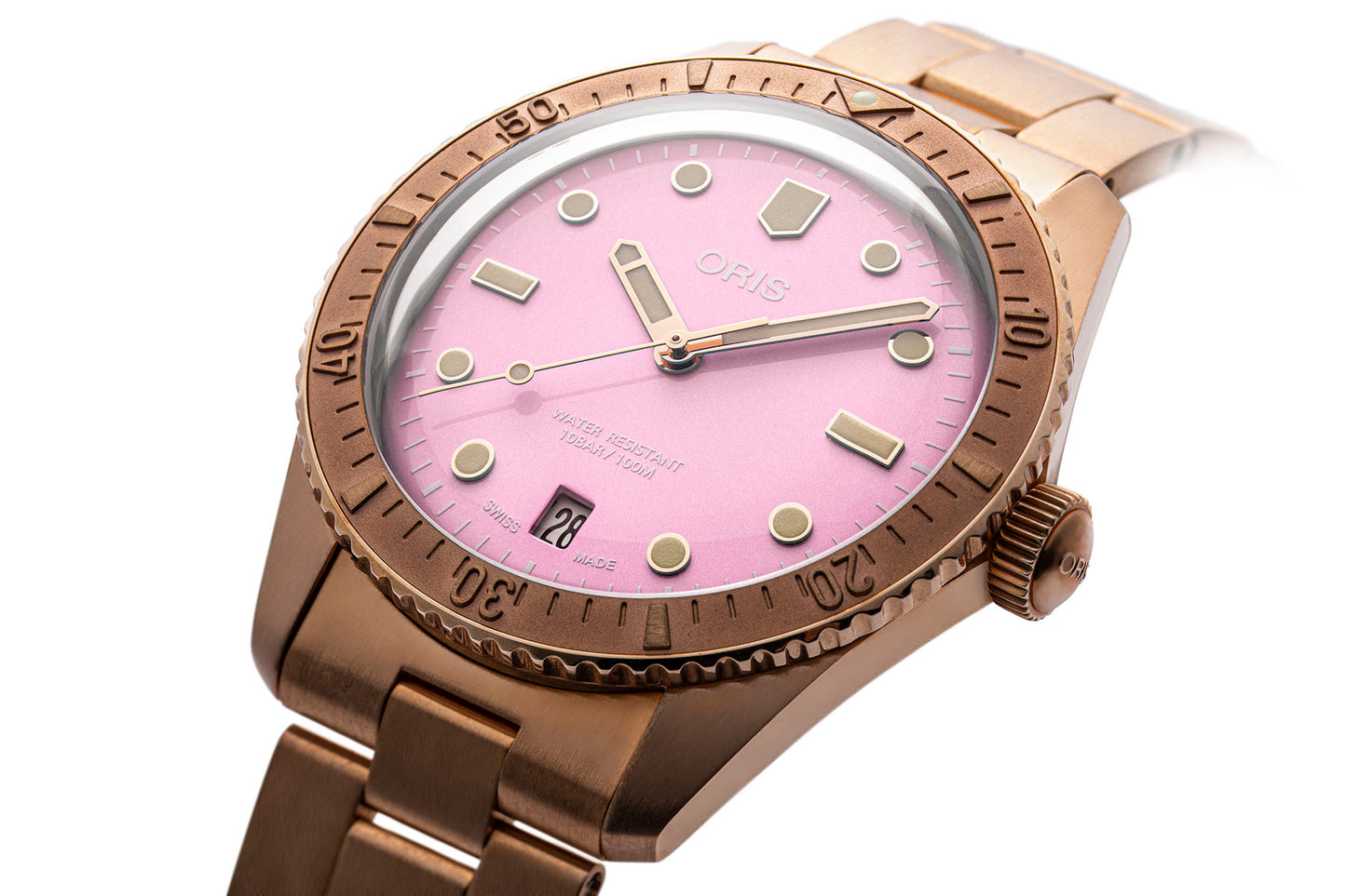 Oris Divers Sixty-Five ‘Cotton Candy’ - Lipstick Pink