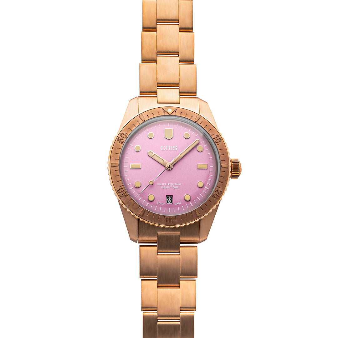 Oris Divers Sixty-Five ‘Cotton Candy’ - Lipstick Pink