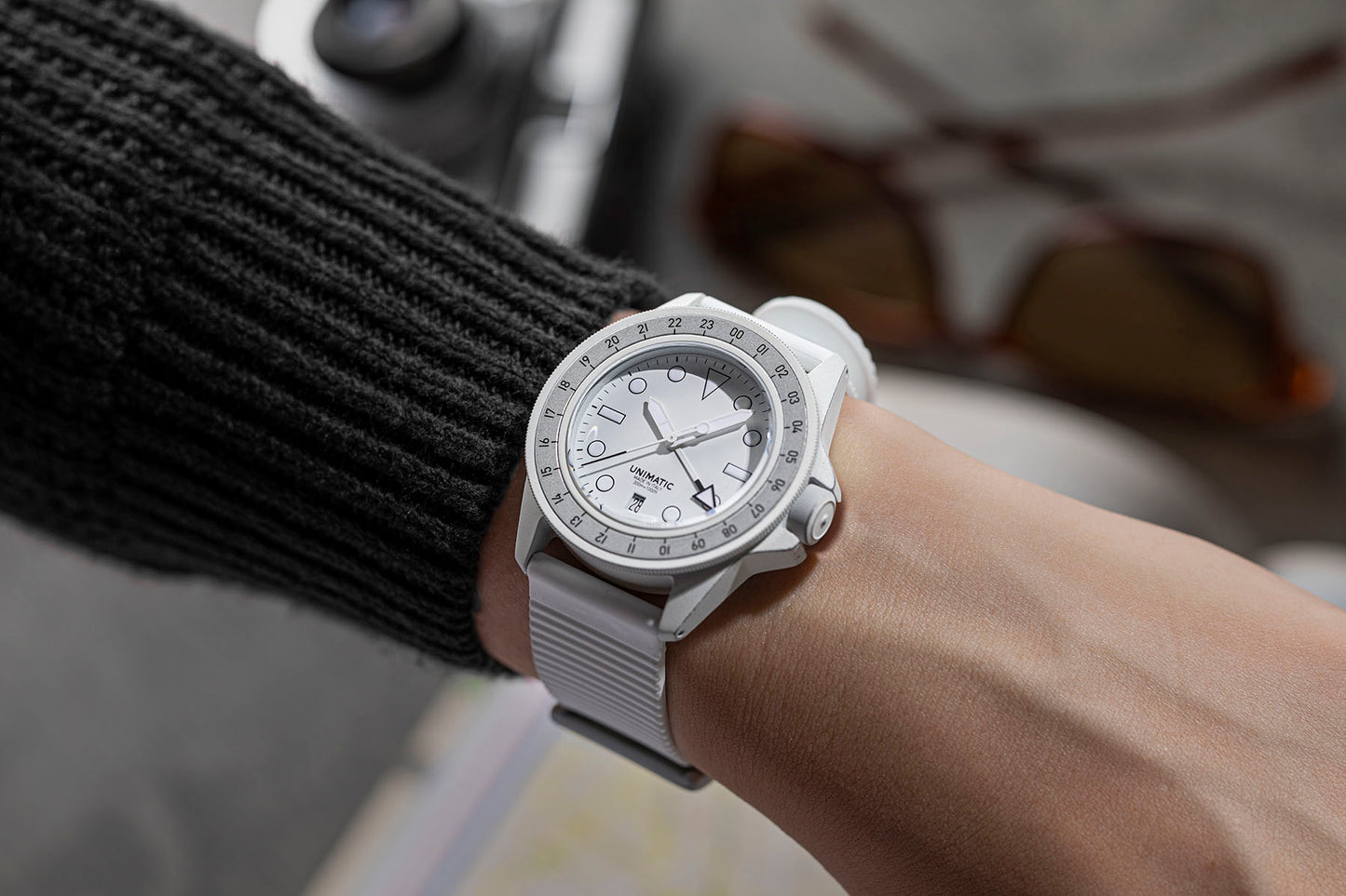 Unimatic x Revolution & The Rake U1 GMT "Arctic Fox"