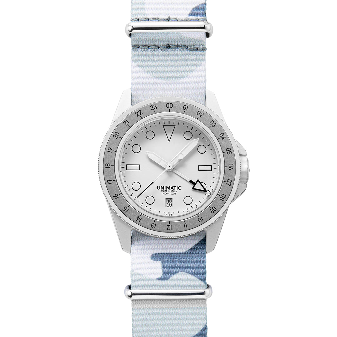 Unimatic x Revolution & The Rake U1 GMT "Arctic Fox"