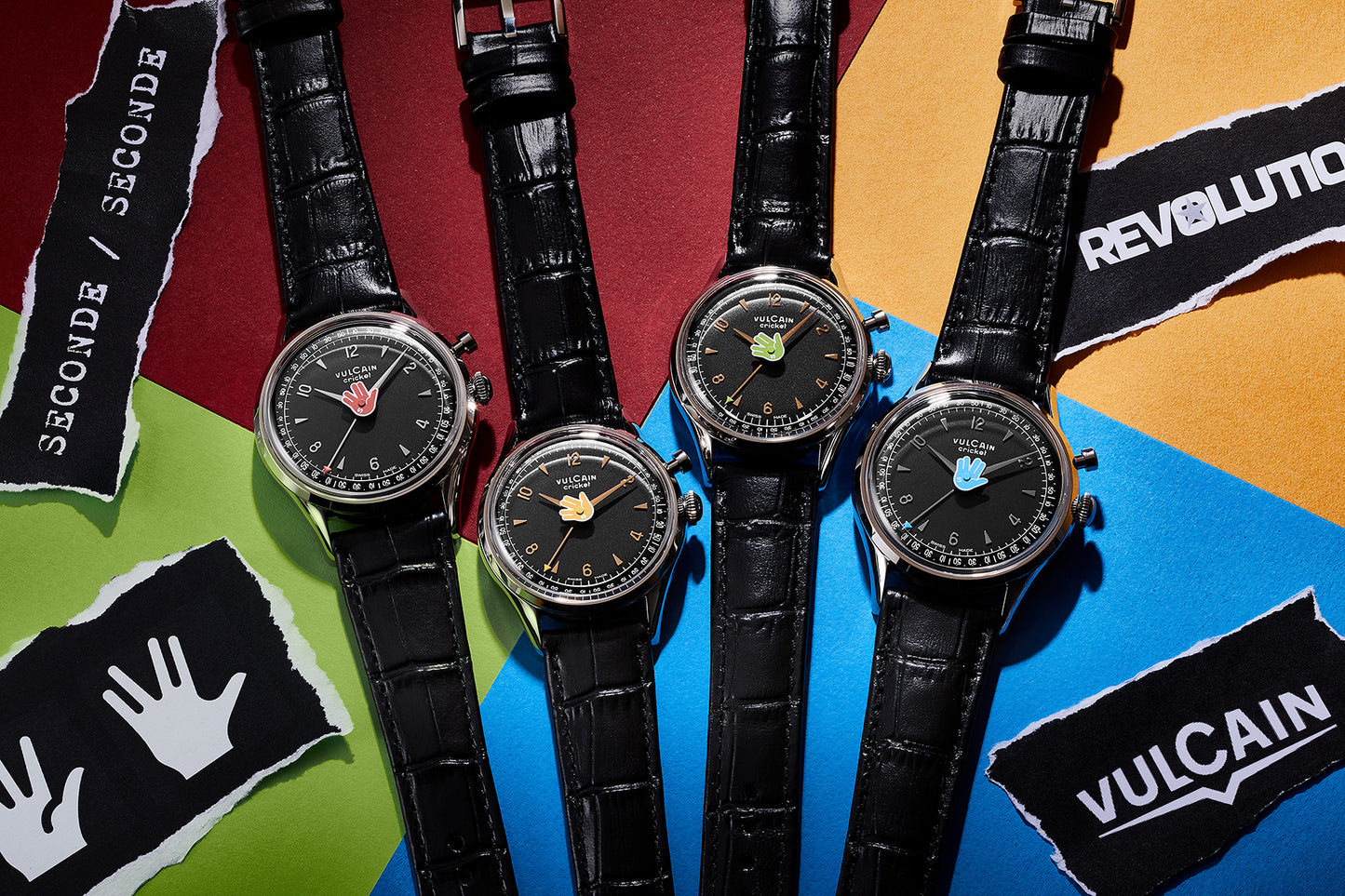 Vulcain × Seconde/Seconde/ × Revolution Cricket Tradition “Vulcain Salute” 39mm Red