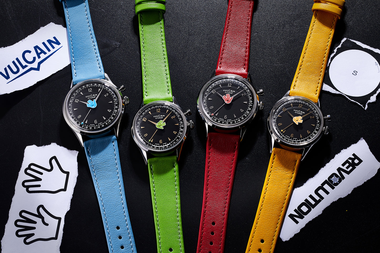 Vulcain × Seconde/Seconde/ × Revolution Cricket Tradition “Vulcain Salute” 39mm Blue