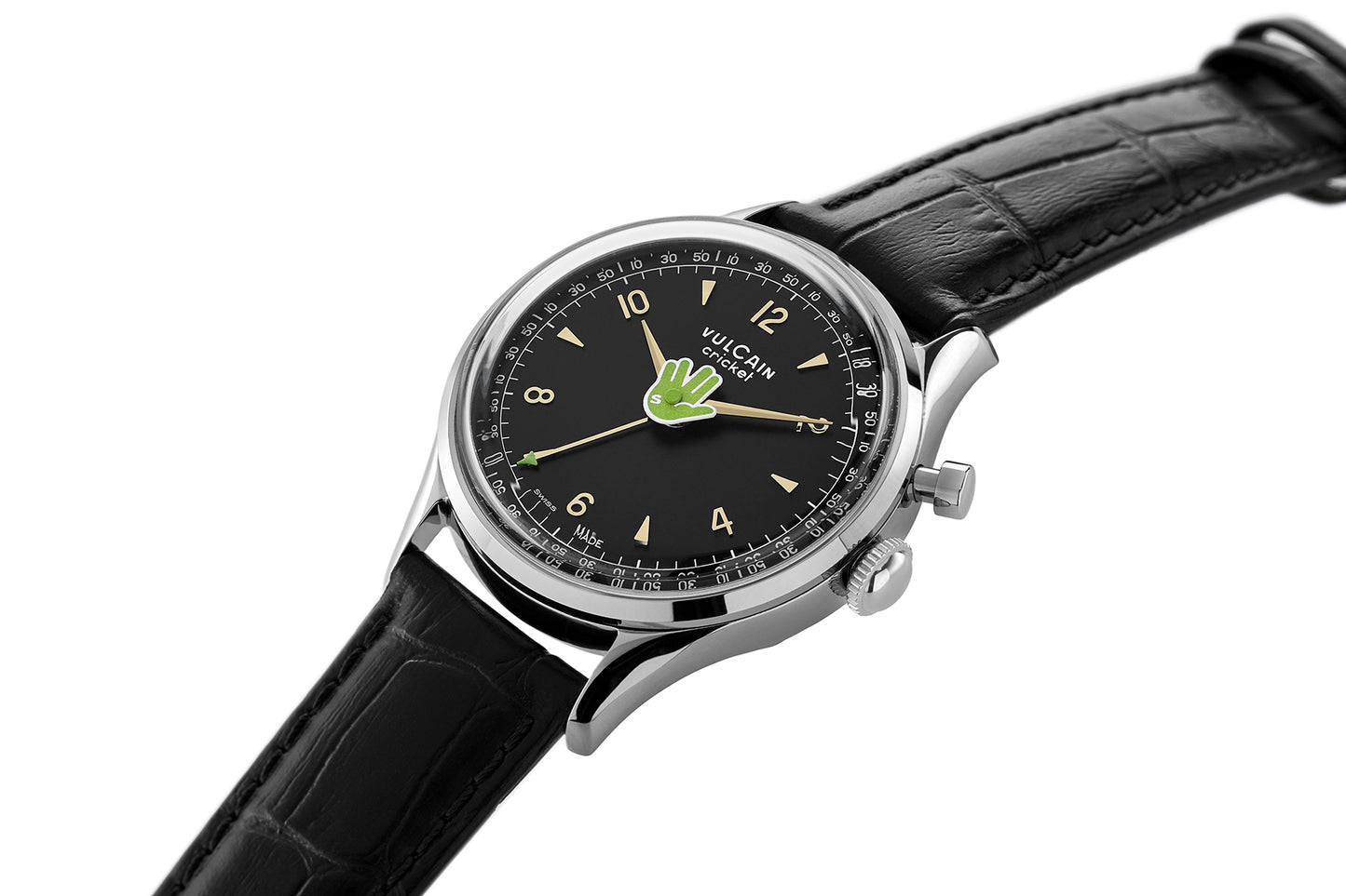 Vulcain × Seconde/Seconde/ × Revolution Cricket Tradition “Vulcain Salute” 36mm Green