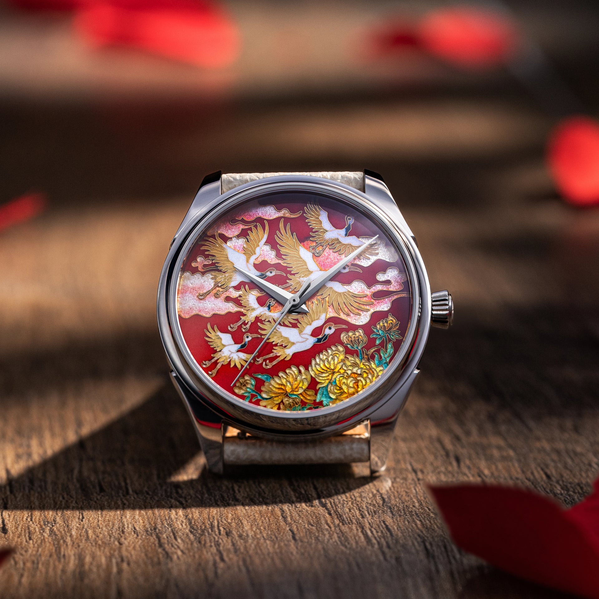 Celadon Cloisonné Enamel Imperial Four Nobles 'Autumn