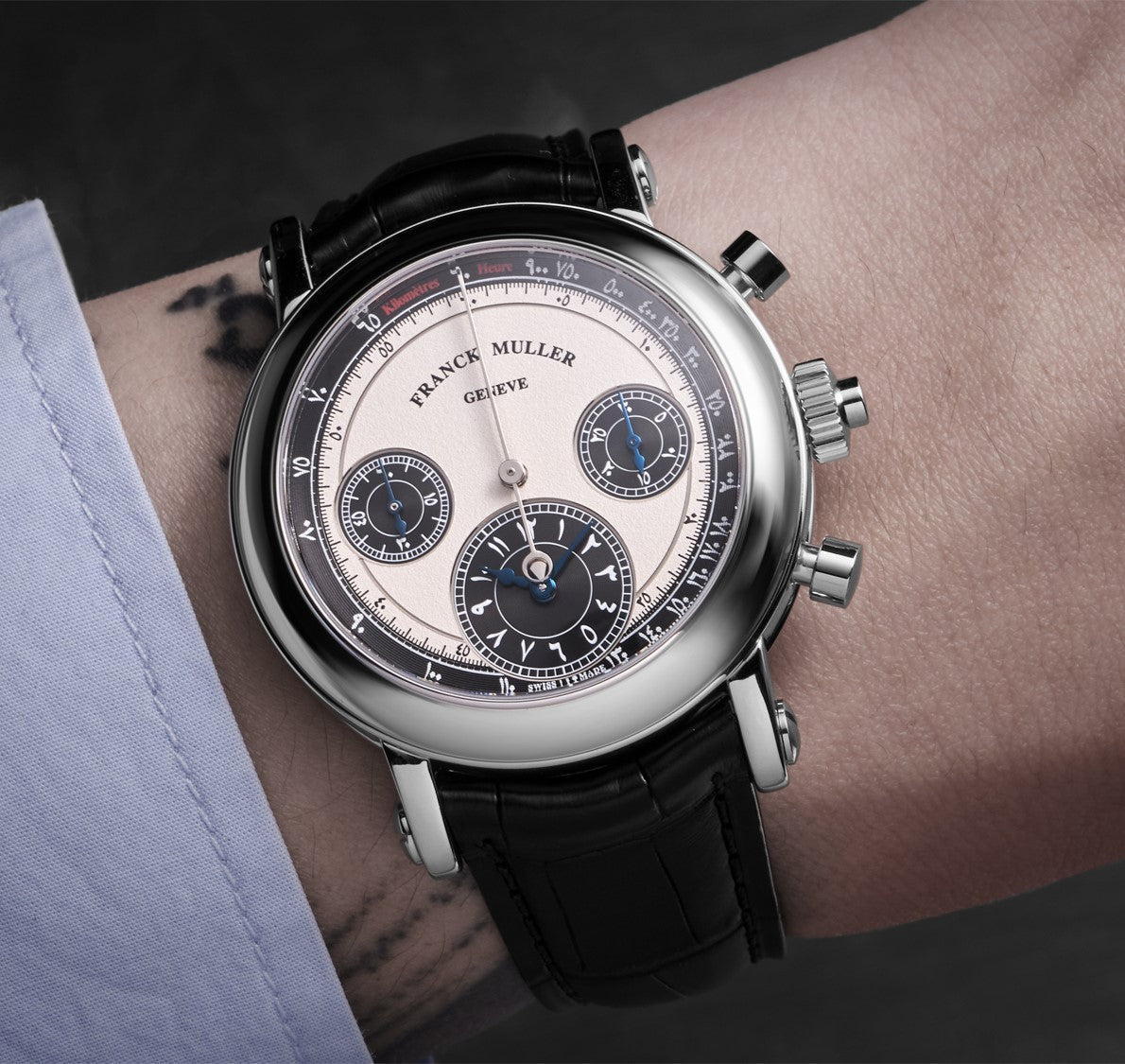 Grail Watch 2.1: Franck Muller Double Sided Rattrapante Chronograph “Arabian Panda”