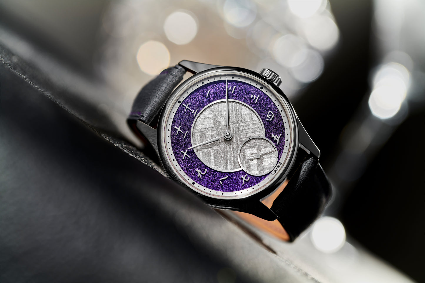 Laine x Revolution Purple Dial Frosted with Meteorite Center "One Love" (Chinese)