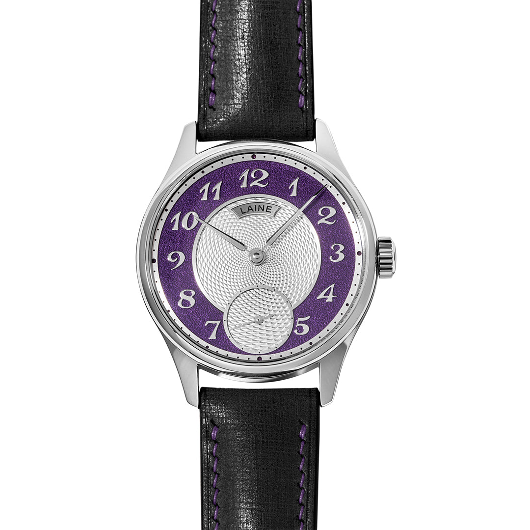 Laine x Revolution Purple Dial Frosted with Guilloché Center "One Love" (Breguet)