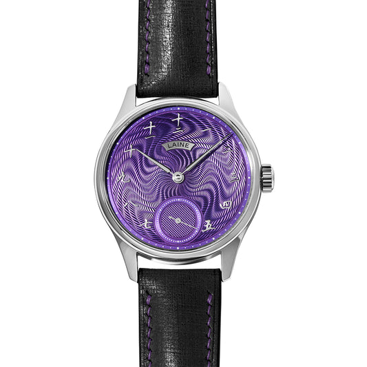 Laine x Revolution Purple Double Guilloché Dial "One Love" (Chinese)